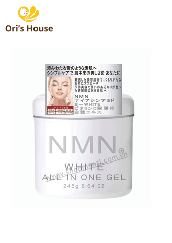 Gel dưỡng da NMN White All In One dưỡng ẩm, trắng da, chống lão hóa 245g- Nhật