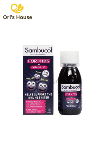 Vitamin tăng đề kháng Sambucol 1-12y+ 120ml -Anh