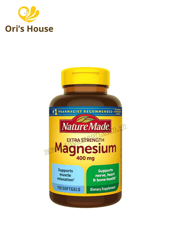 Viên uống Magie Nature Made Extra Strength 400mg 110 viên- Mỹ
