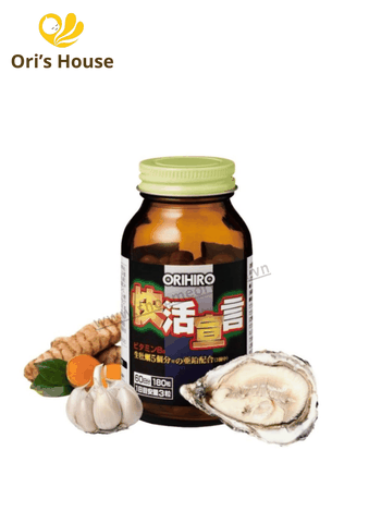 Tinh chất hàu, nghệ, tỏi Orihiro 180v - Nhật