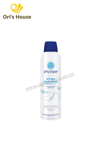 Xịt Khoáng dưỡng da O'lysee Brume Deau Pure Waterspray màu xanh 400ml- Pháp