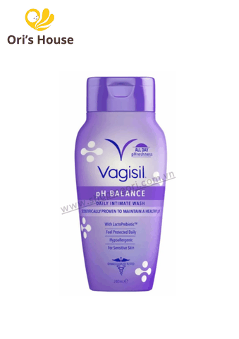 Dung dịch vệ sinh phụ nữ Vagisil tím nuôi dưỡng lợi khuẩn (hương oải hương) 240ml-Mỹ