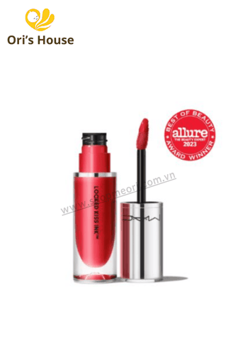 Son kem lì Mac Locked Kiss Ink 95 Vicious Rouge À Lèvres 24h 4ml fullbox