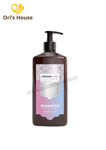 Dầu gội Arganicare Collagen Keratin Biotin Shampoo cho tóc hư tổn, khô 750ml- Pháp