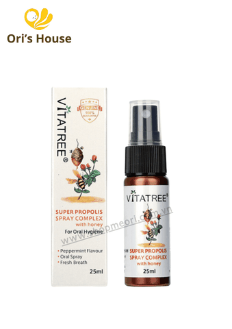 Xịt keo ong Vitatree giảm đau họng 25ml - Úc