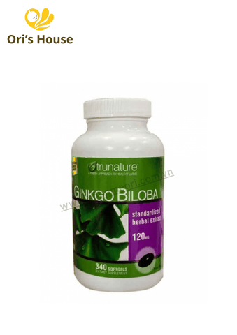 Viên uống bổ não Ginkgo Biloba Trunature 120mg 340v - Mỹ