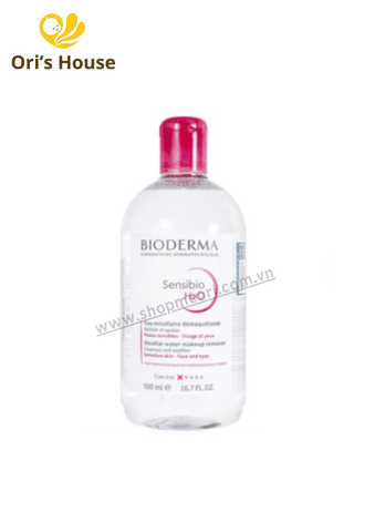 Nước tẩy trang Bioderma Crealine H2O Original Micellar (màu hồng) - Pháp