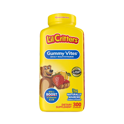Kẹo bổ sung vitamin tổng hợp L'il Critters Gummy Vites cho bé 2y+ 300 viên- Mỹ