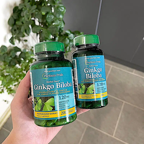Viên uống bổ não Puritan’s Pride Ginkgo Biloba 120mg 200 viên- Mỹ