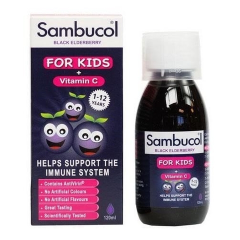 Vitamin tăng đề kháng Sambucol 1-12y+ 120ml -Anh