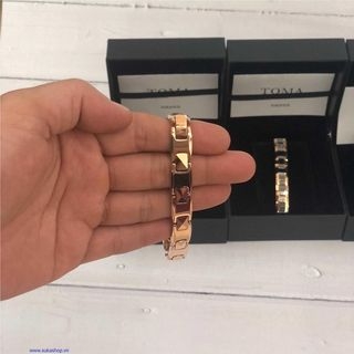 Vòng tay huyết áp Toma nam Toma 3M vàng 24k-