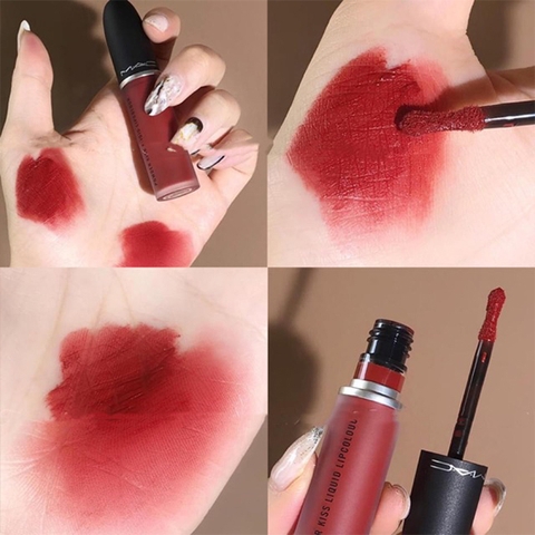 Son kem lì Mac Power Kiss Liquid LipColour 991 Devoted To Chili 5ml đỏ đất