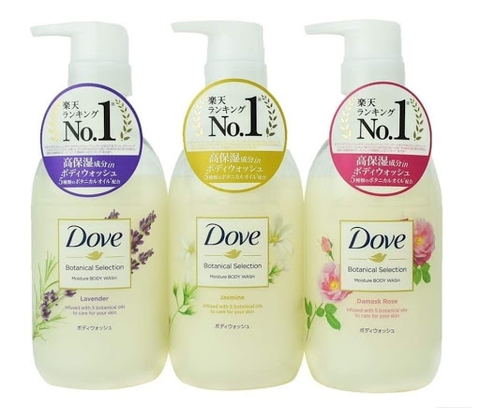 Sữa tắm Dove botanical selection moisture body Wash - Nhật