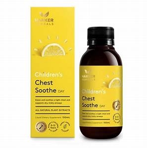 Siro ho khan vị cam Children's Chest Soothe Day Harker Herbals 150ml- New Zealand