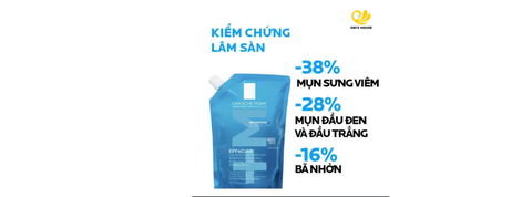 Túi gel rửa mặt La Roche-Posay Effaclar da dầu, nhạy cảm 400ml- Pháp