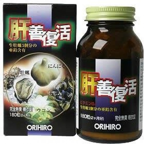 Tinh chất hàu, nghệ, tỏi Orihiro 180v - Nhật