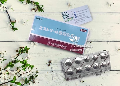 Viên đặt vùng kín giúp se khít, giảm nấm, ngứa Estoril 0.5mg (lẻ 10v/vỉ)- Nhật