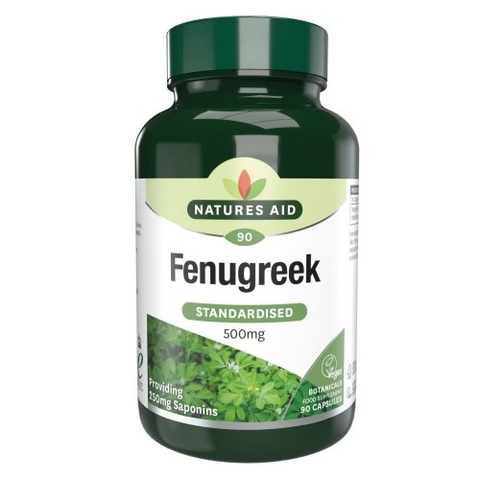 Viên uống lợi sữa cỏ cà ri Fenugreek 500mg Natures aid 90 viên - Anh