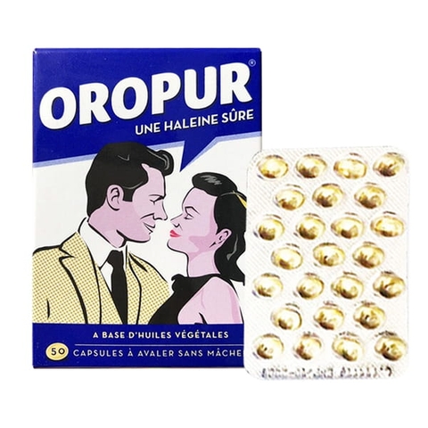 Viên uống thơm miệng Oropur 50 viên - Pháp
