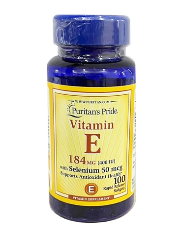 Viên Uống Bổ Sung Vitamin E 400 IU Puritan's Pride - Mỹ
