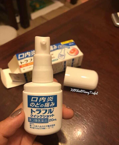 Xịt nhiệt miệng 20ml Traful - Nhật