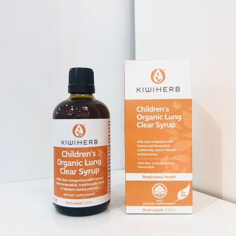 Siro bổ phổi Children's Organic KiwiHerb Lung Clear 100ml- New Zealand