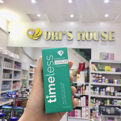 Serum Timeless vitamin B5 làm dịu và phục hồi da 30ml( xanh lá)- Mỹ