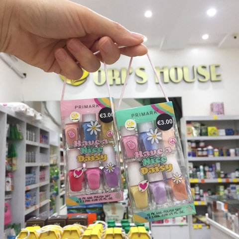 Set 12 màu sơn móng tay cho bé Primark Havea Nice Daisy- Pháp