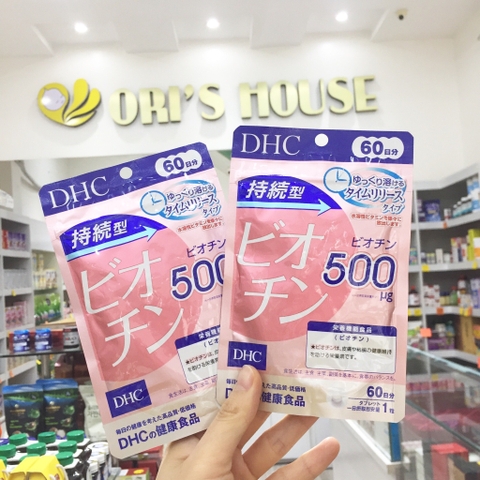 Viên uống ngăn rụng tóc DHC Biotin 60v - Nhật