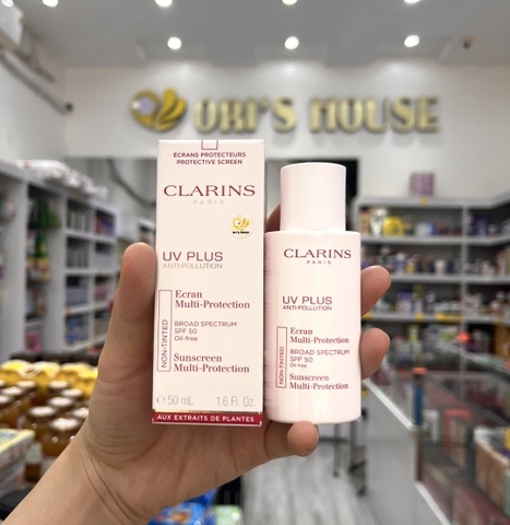 Kem chống nắng Clarins UV Plus non-tinted không màu SPF50 50ml - Pháp