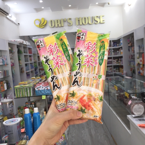 Mỳ Somen rau củ sợi nhỏ 360gr (2 phút ngâm) - Nhật