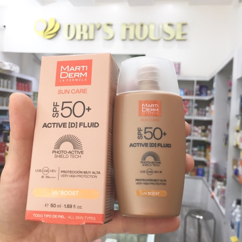 Sữa chống nắng MartiDerm Sun Care Active (D) Fluid SPF50 50ml- Tây Ban Nha