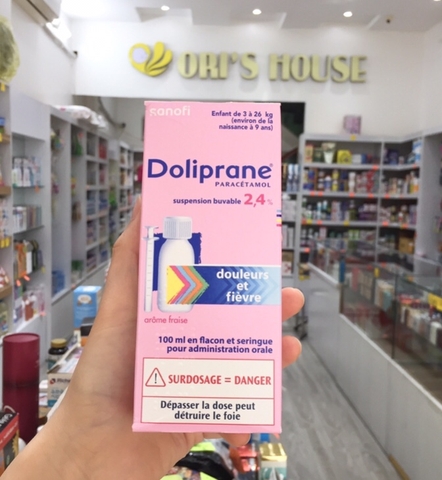 Siro hạ sốt Doliprane 100ml- Pháp