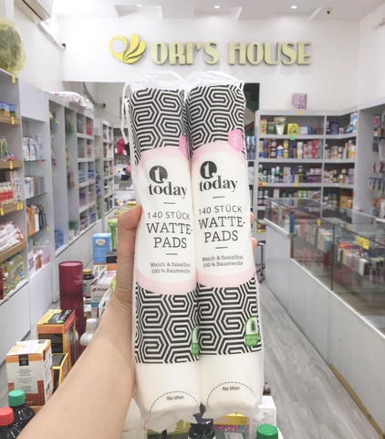 Bông tẩy trang today 140 miếng - Đức