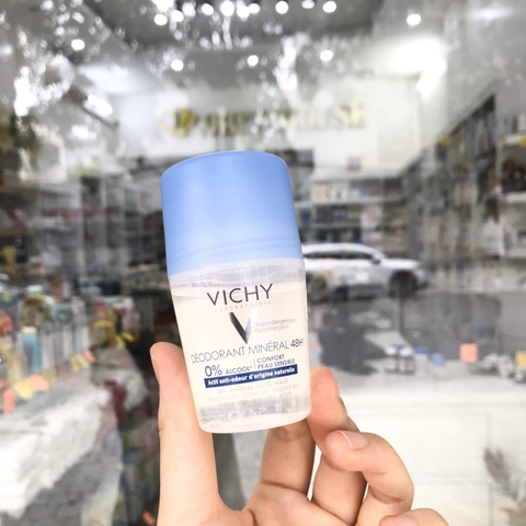 Lăn nách khử mùi Vichy xanh dương dạng gel 48h 50ml- Pháp