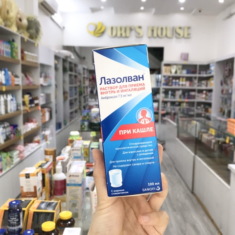 Siro ho và tan đờm Lazolvan 100ml mẫu mới) - Nga