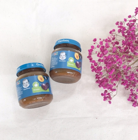 Mận đen hoa quả nghiền Gerber 125g 4m+ - Ba lan