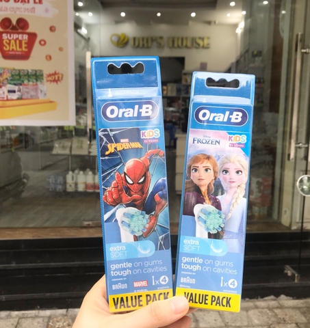 Đầu bàn chải điện thay thế trẻ em Oral B Braun (lẻ 1c)- Đức