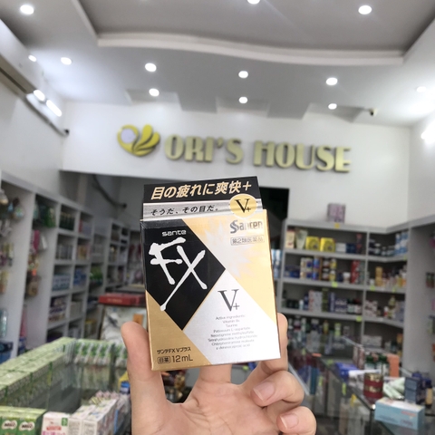 Thuốc nhỏ mắt Sante FX V+ Plus 12mL (vàng)- Nhật