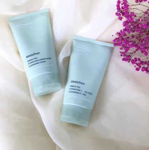 Sữa Rửa Mặt Innisfree trà xanh Hydrating Amino Acid Cleansing Foam 150g - Hàn
