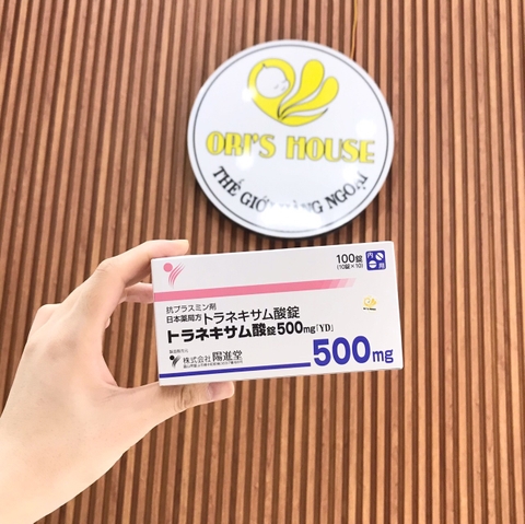 Viên uống trắng da, trị nám Transamin 500mg 100v- Nhật