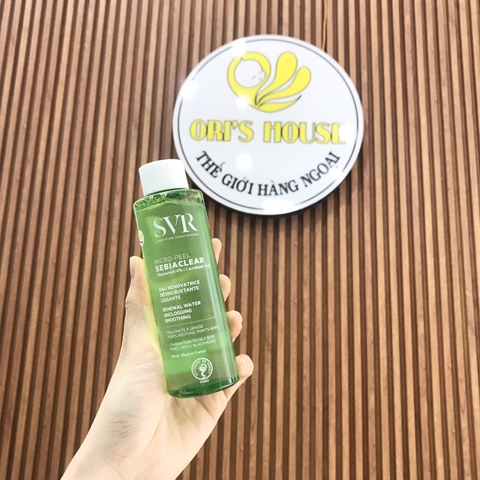 Nước hoa hồng SVR Sebiaclear Micro Peel dành cho da dầu,mụn (xanh lá) 150ml- Pháp