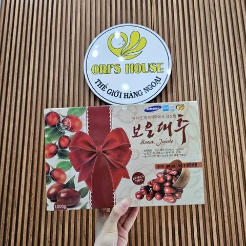 Táo đỏ sấy khô Samsung 100% tự nhiên 1kg/hộp- Hàn quốc mẫu mới