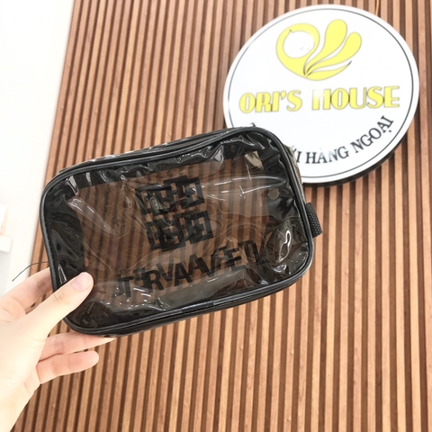 Set 3 túi đựng mỹ phẩm, dụng cụ trang điểm trong suốt, chống nước