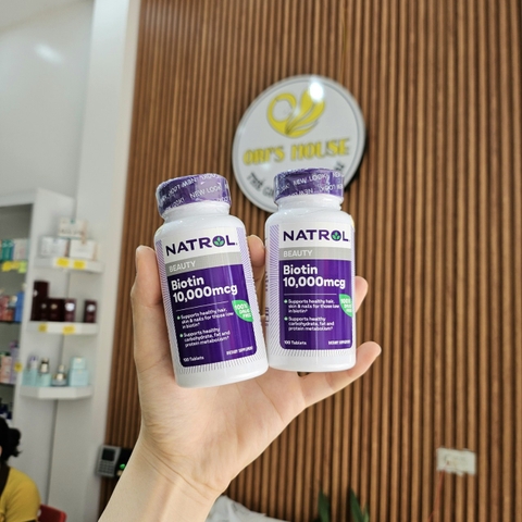 Viên uống Biotin 10,000mcg hỗ trợ mọc tóc, móng khỏe Mỹ