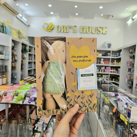 Set nước hoa Klorane 50ml + gấu bông BeBe Klorane- Pháp