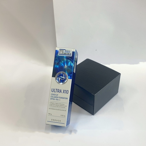 Kem nền chống nắng Collagen Enough Ultra X10 Cover Up Collagen Foudation SPF50+ 100ml- Hàn