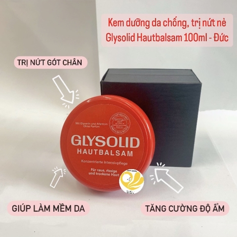 Kem dưỡng da chống, trị nứt nẻ Glysolid Hautbalsam 100ml- Đức