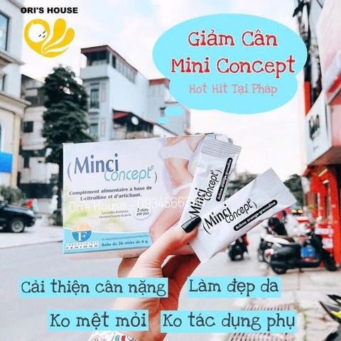 Bột hỗ trợ giảm cân Minci Concept hộp 30gói- Pháp