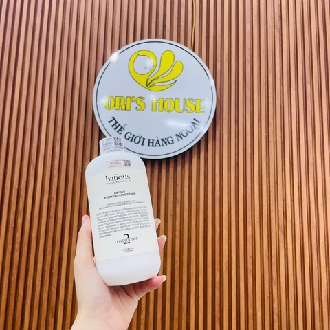 Dầu gội xả Batious Hydrating tóc khô xơ, dưỡng ẩm tóc, phục hồi chẻ ngọn 500ml màu trắng- Anh